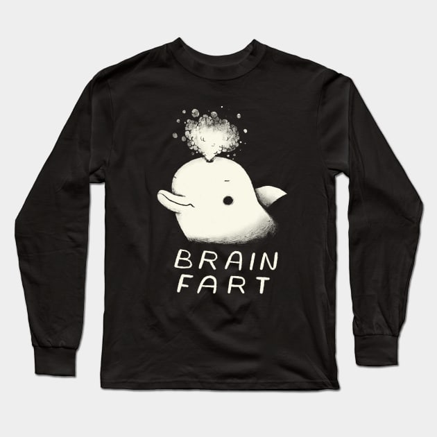 brain fart dolphin shirt Long Sleeve T-Shirt by Louisros